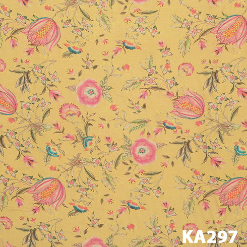 Printed Viscose Crepe Lurex Fabric-KA297